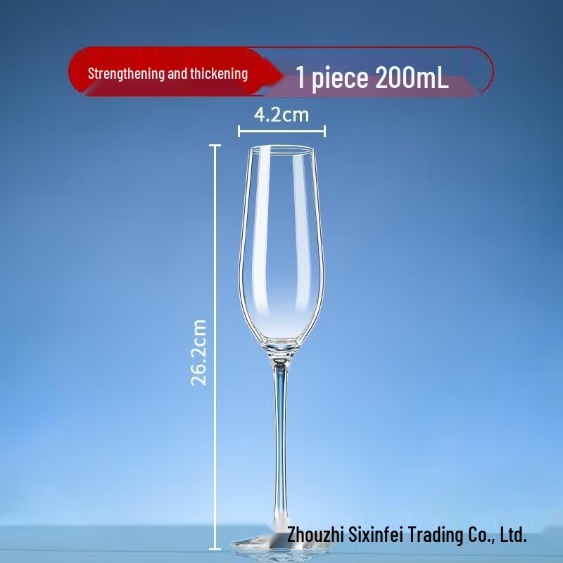 MDNG Classic Crystal Stemmed Martini & Champagne Glasses, 200ml (Set of 2)