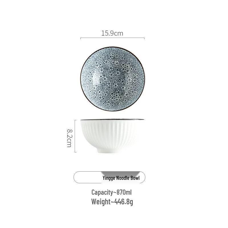 Japanese Style Creative Ceramic Ramen & Rice Bowl Set