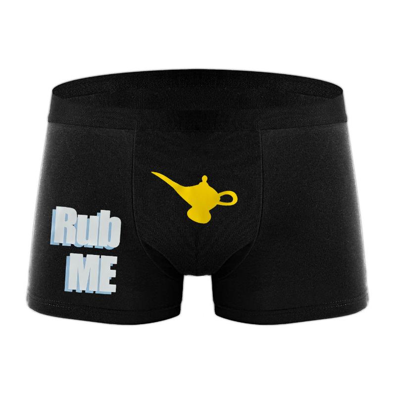 

Varsbaby Мужские трусики с забавным узором и буквенным принтом, тонкие модные трусики XXL чёрный