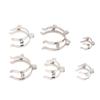 1Pc Stainless Steel Standard Ground Mouth Clip Caliber 14#19#24#29#34#45# Laboratory Clamp Heat Resisting Ground Clip Adapter