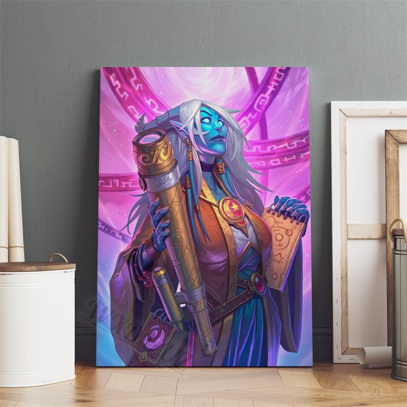 Hearthstone Game Animated Movies Character Pictures For Room Living 80s Retro Art Home Wall Decor Canvas Painting Print Posters