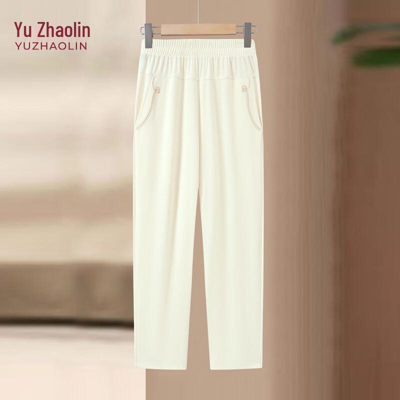 YUZHAOLIN Women's High-Waist Straight-Leg Cropped Pants