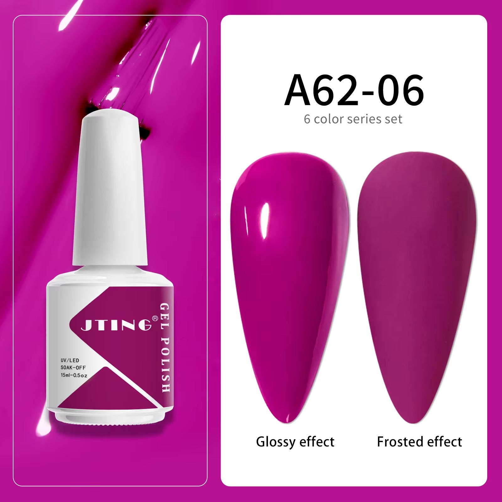 

JTING 15 мл 6 шт./коробка Снимаемый УФ/LED Цветной Гель-лак для Ногтей OEM Индивидуальная Частная Марка Эмалевый Гель-лак Набор