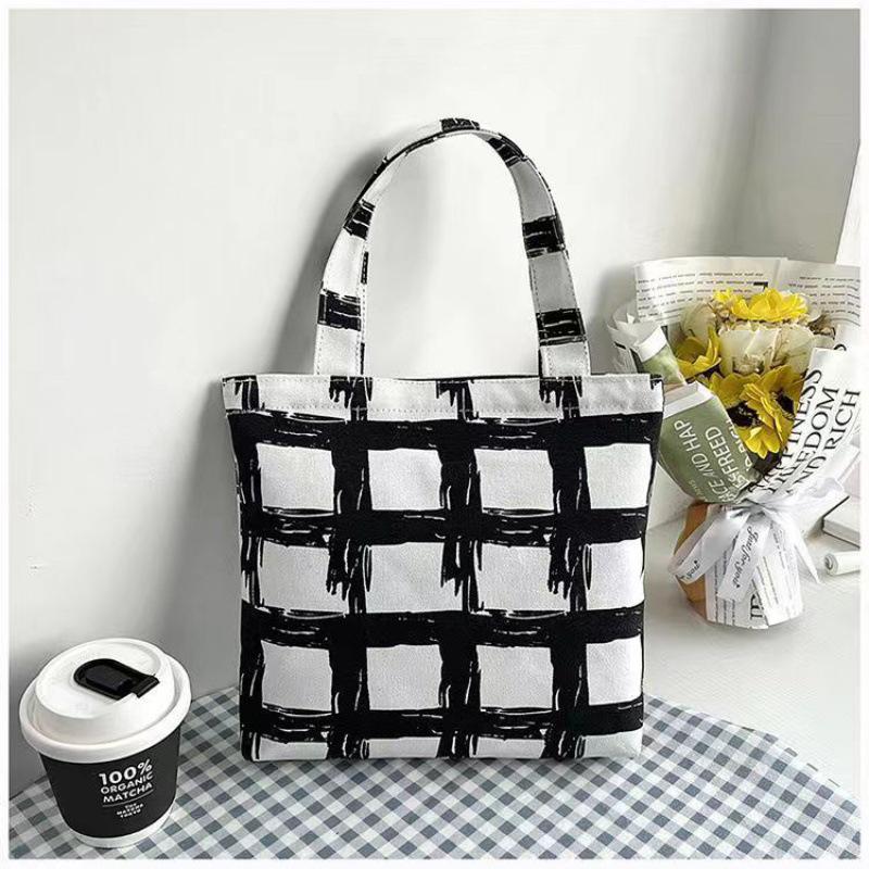 Japanese Style Large Capacity Canvas Tote Bag for Students