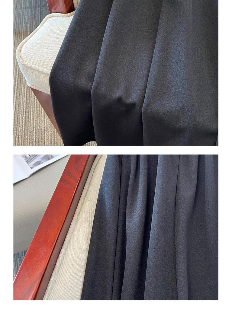 2025 Plus Size High Waist A-line Swing Skirt for Women - Slimming Mid-length Umbrella Design in Sizes 200/300 Jin