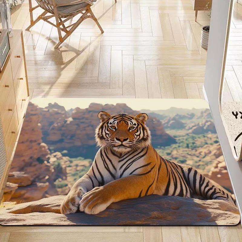 1PC Cute Dog Pattern Kitchen Rugs Non-Slip Home Door Mats Pop design Bathroom Rugs Bath Mat Carpet for Home Sink Laundry Decor