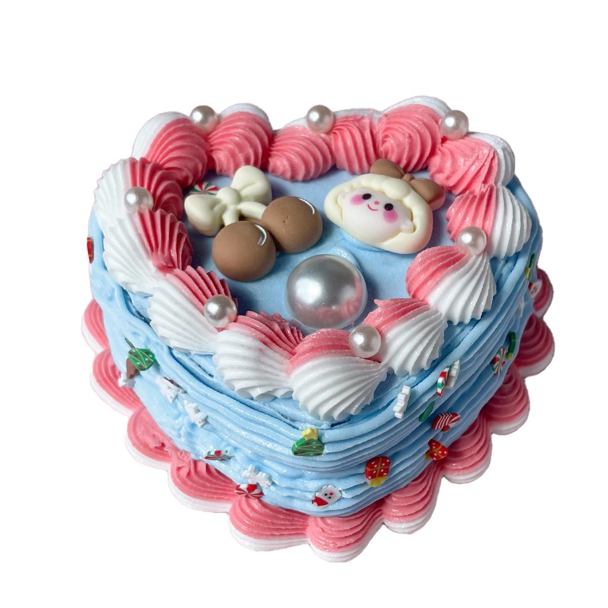 

Cute Heart Storage Organizer Small Portable Box for Cosmetics Earrings, Hair Clips Washable & Durable for Desk Dresser Travel
