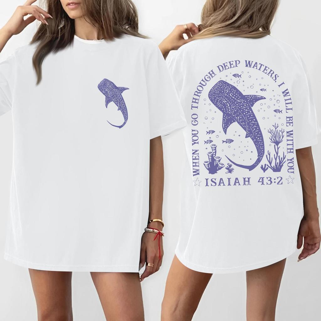 Women's Round Neck Printed Short-sleeved T-shirt Top