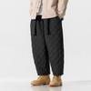 Quilted Autumn Winter 2024 Thick Harem Pants Men Chinese Style Warm Trousers Male Harajuku Sweatpants Jogging Pants Oversized