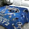 1PC ASTRO BOT Custom Name Patterned Flannel Blanket Suitable For All Seasons for Home Decor Warmth and Comfort Gifts Holiday Present