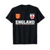 Vintage UK United Kingdom England T-shirt Football Soccer Training National Flag Print 3D CHEER JERSEY Short Sleeve Round Neck Sport Uniform Unisex