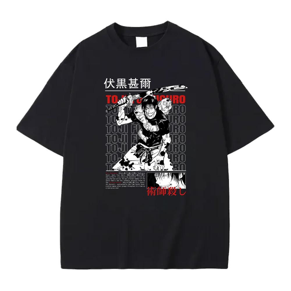 Japanes Unisexga Jujutsu Kaisen T Shirt Okkotsu Yuta Graphic Tshirt Unisex Unisex Cotton Clothing Short Sleeve Street Fashion Tees