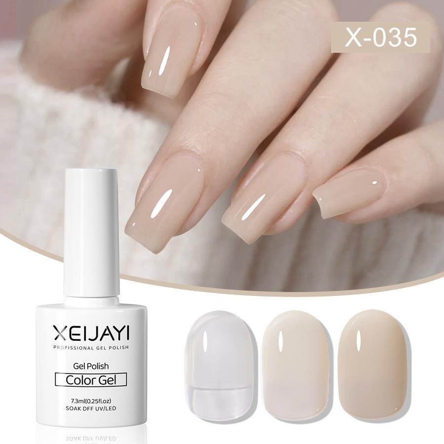 

7,3 мл профессиональный набор гель-лаков Nude Ice, долговечный набор для салонного маникюра, домашний инструмент для дизайна ногтей