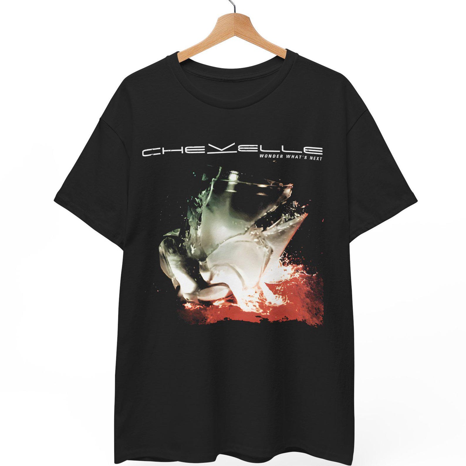 Chevelle Wonder What s Next Album T-Shirt, 2000s Alternative Metal Rock Apparel XL