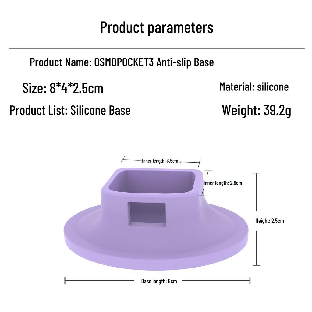 Osmo Pocket 3 Non-Slip Silicone Base Bracket Accessory