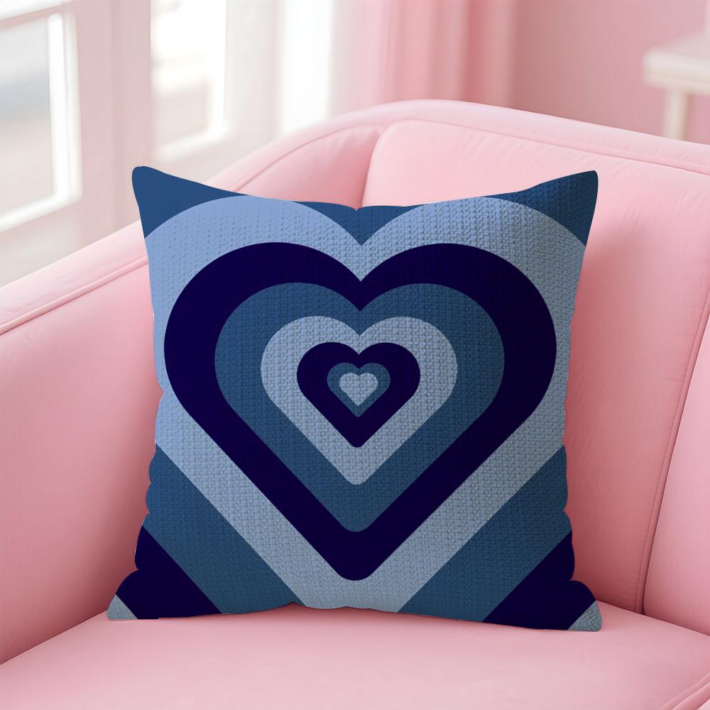 Sweet Love Cushion Cover Comfort Sofa Bed Silky Elegant Invisible Zipper Decorative Holiday Gifts