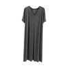 [Laisve] Room Dress, Cotton, Women's, Loungewear, Long, Short Sleeve, Soft, Loose, Comfortable, Stretch Pajamas, Nightgown, Large Size, Summer,