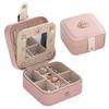 PU Jewelry Storage Box Dustproof Trinkets Storage Organizer  For Home/Travel/Outdoor