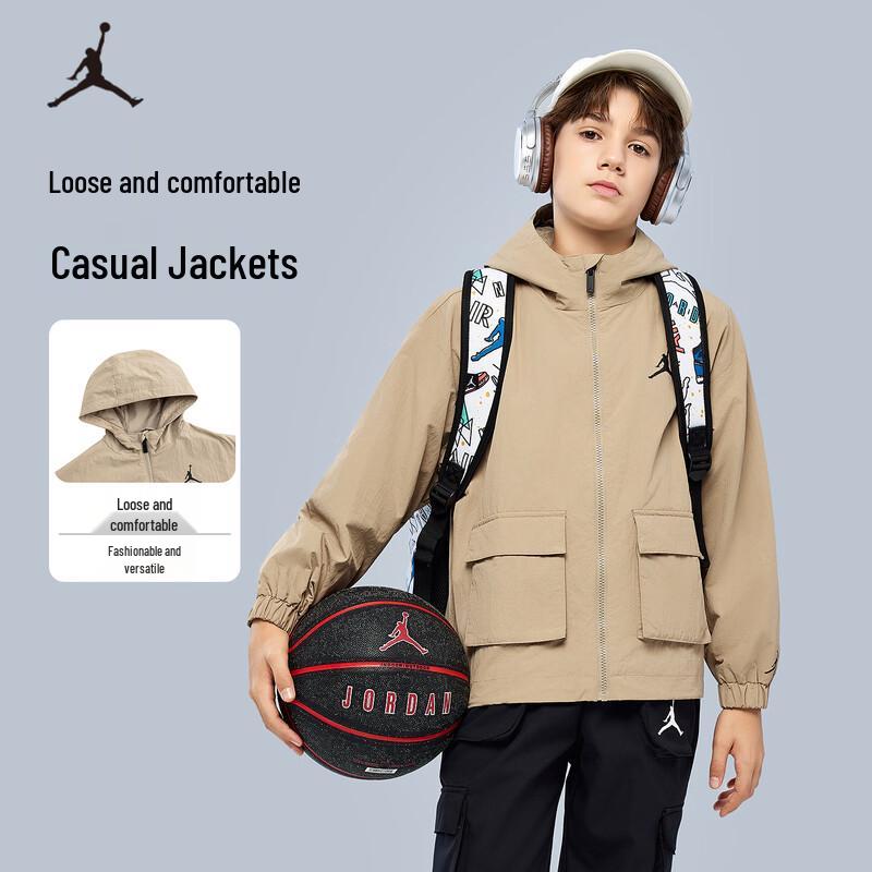 Jordan Kids Hooded Windbreaker Jacket M