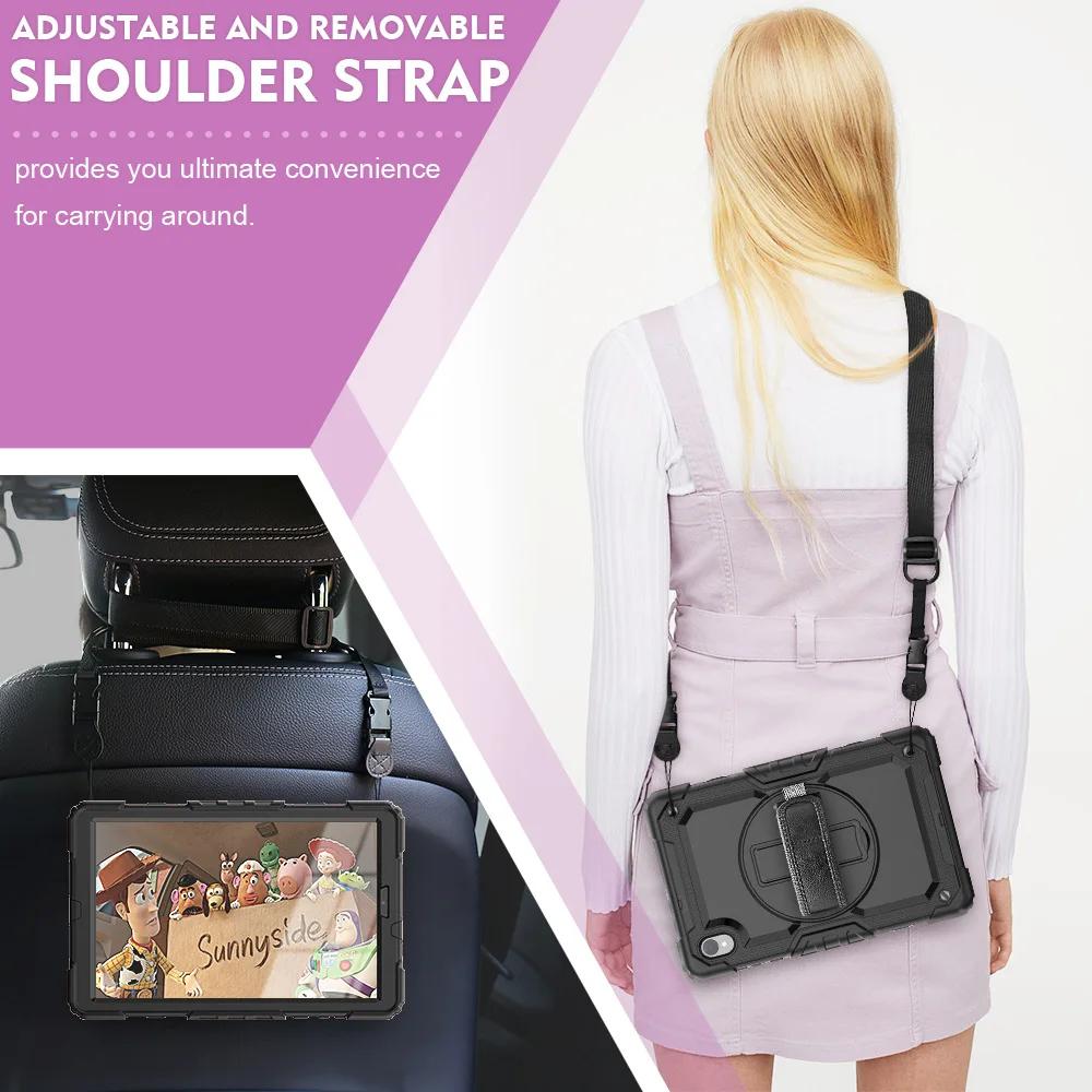Case For Tab 10.1 TB311XU Xiaoxin Pad 11 M11 M10 3rd Gen TB328F Shockproof Cover+PET Screen Protector+Shoulder Strap