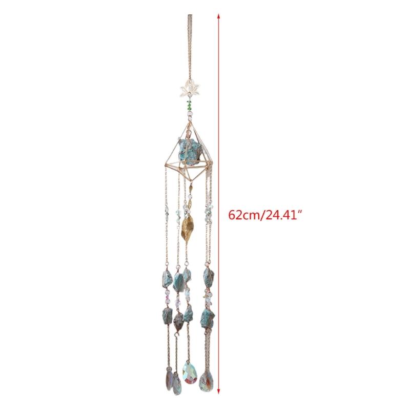 Suncatchers Prismes Pendants Handmade Crystal Windchime Suncatchers Window Hanging Decorations for Window Bedroom