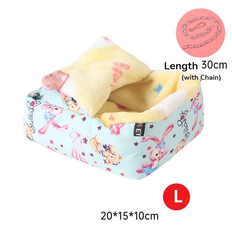 Pet Guinea Pig Sack Small Warm Nest Hanging Pet Hedgehog Squirrel Hamster Bed Waterproof Windproof Sleep Bag Winter Bed House