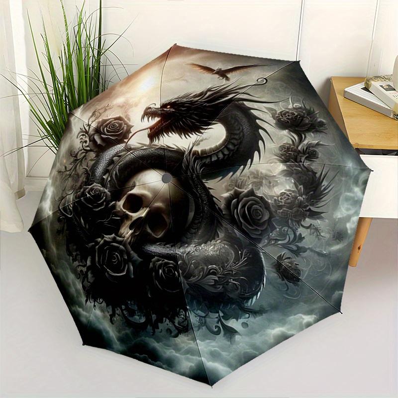 1pc Dragon's Serpent Automatic Opening and Closing Umbrella - Suitable for Various Occasions, Outdoor Activities, Lightweight and Durable Automat