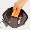 Portable Hand Forging Cast Iron Pan Non Stick Uncoated Picnic Grill Pan No Lid Wooden Handl Steak Frying Pan Outdoor BBQ