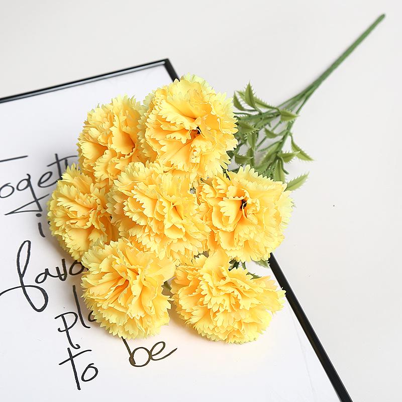 High-End Artificial Carnation Bouquet for Weddings and Home Decor