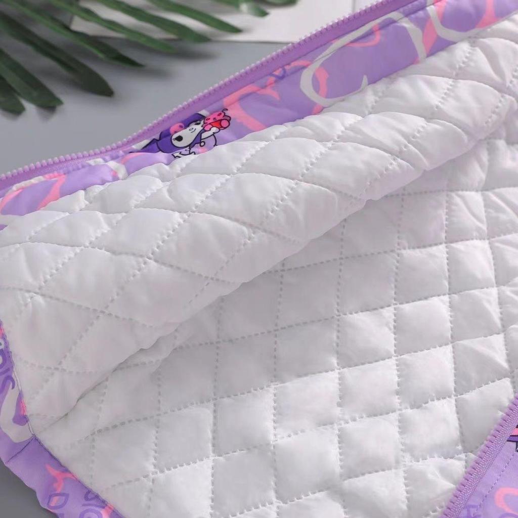 Dziewczęca kurtka wiatrówka z bawełnianą wyściółką Kuromi - Jesień/Zima 2025 Dziecięca odzież sportowa