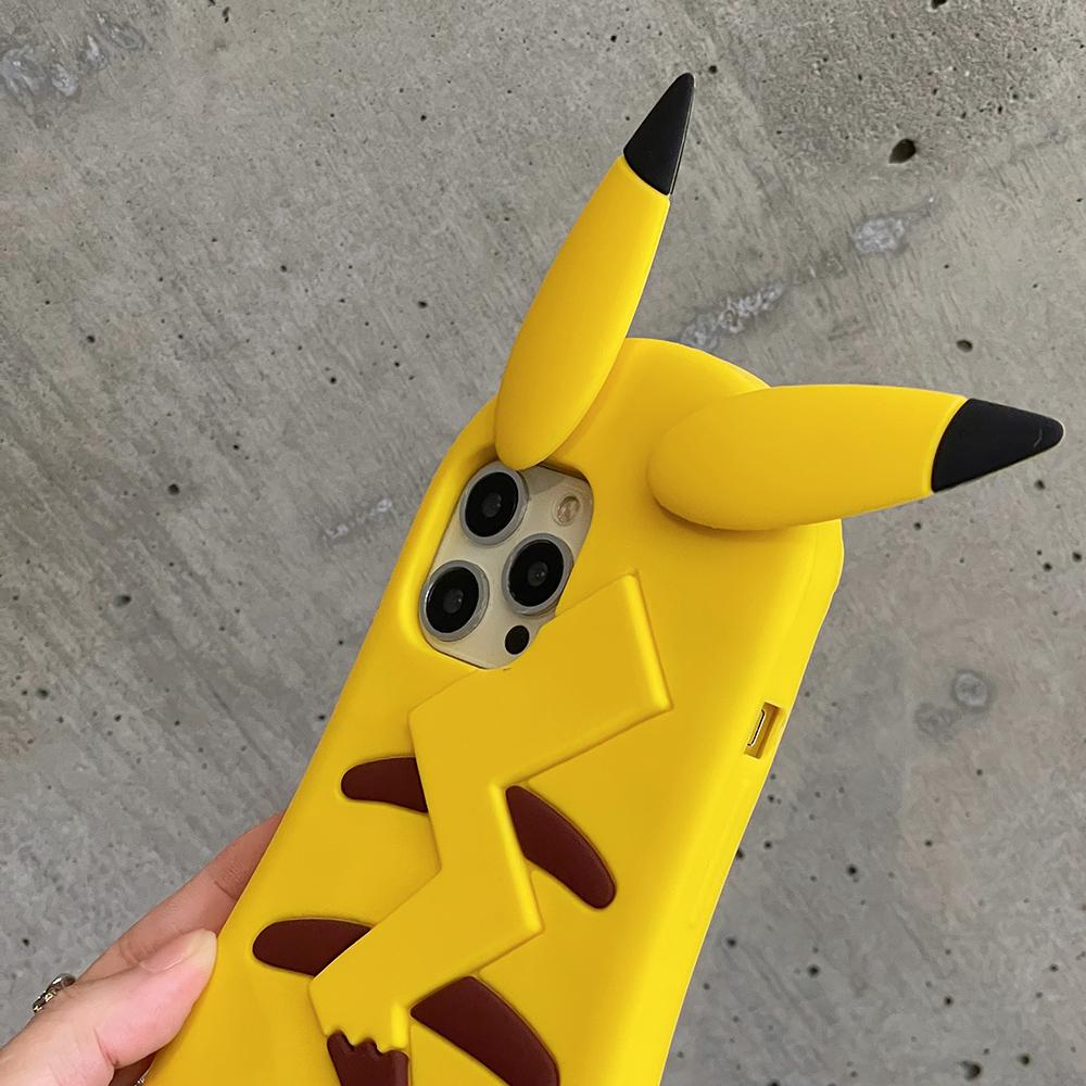 Coque Ingrem Pour IPhone 12/12 Pro – Pokemon Pikachu – Glitter Paillettes