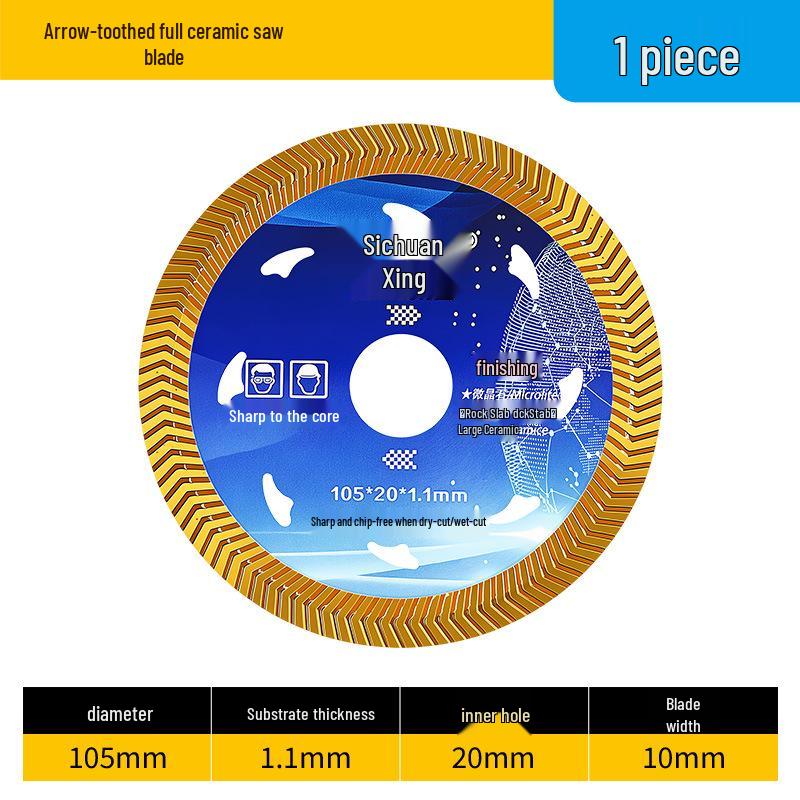 Ultra-Thin Diamond Saw Blade for Dry Cutting: Rock Slab, Porcelain, Marble, and Stone Tiles
