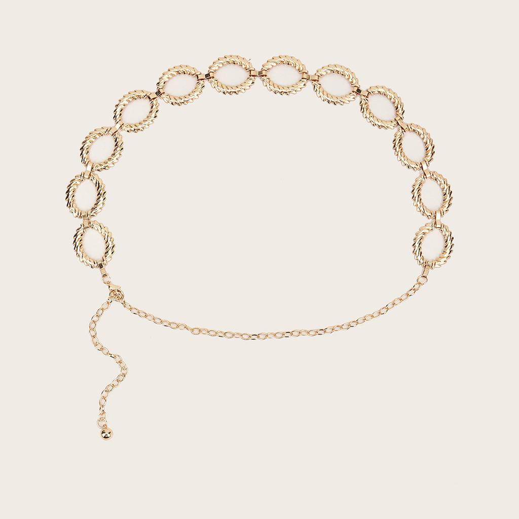 Leichter Luxus Retro Taillenkette Damen Nische Textur Retro Metall Gürtelkette Accessoires Retro