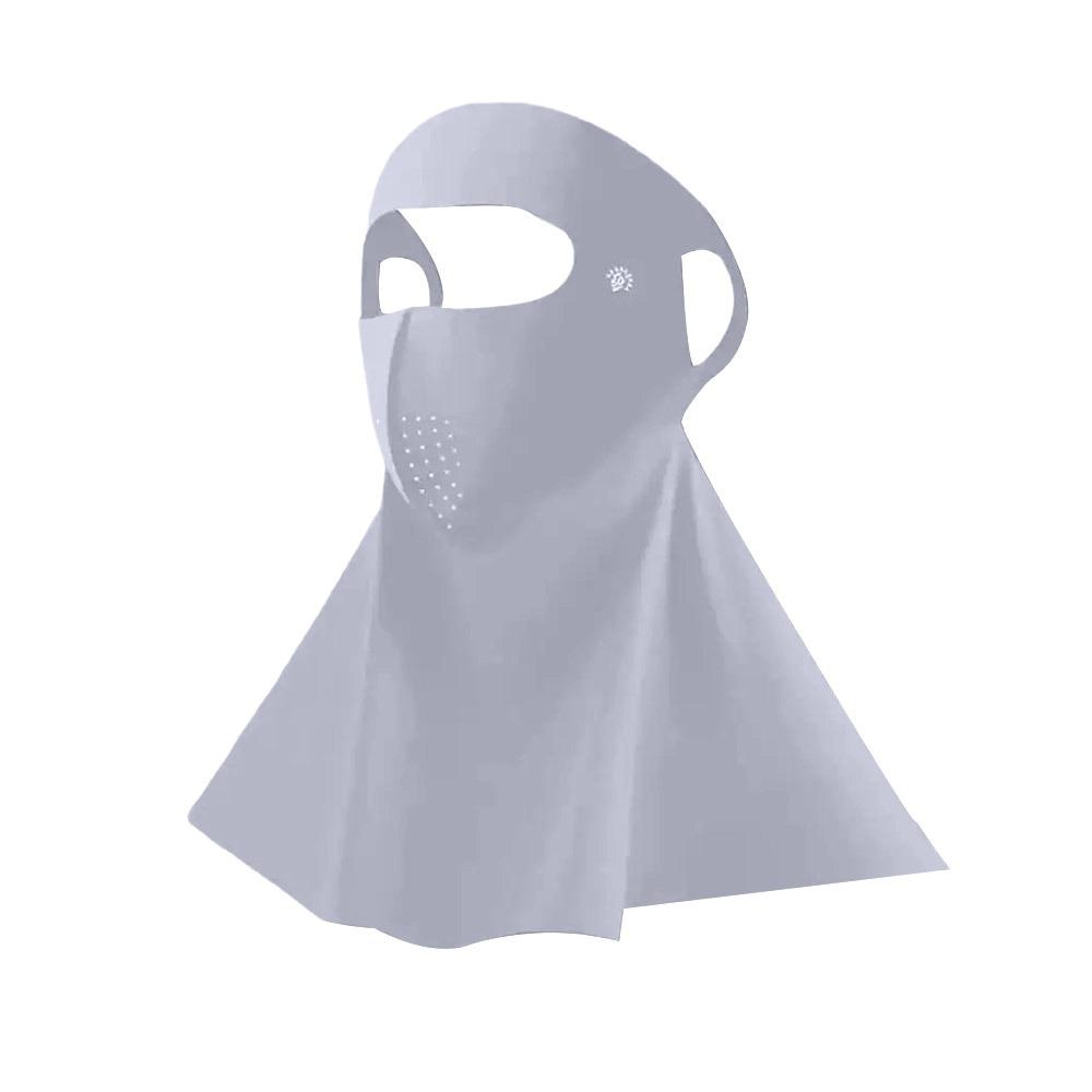 Ice Silk Sun Protection Mask Full Face Sunshade Face Mask New Anti-UV Neck Scarf  Summer