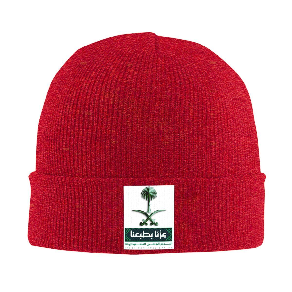 

Saudi Arabia National Day Warm Knitted Cap Winter Knit Bonnet Hat Skullies Beanies Hip Hop Caps for Unisex One Size