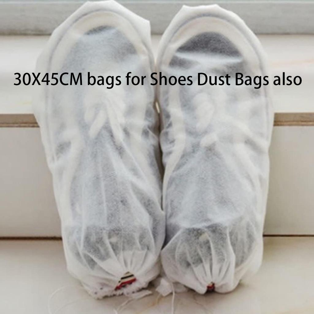 50 Pcs Fruit Protection Bags for Fruit Trees Mesh Bag with Drawstring Netting Organza Bags for Plant Fruit Flower and Vegetables