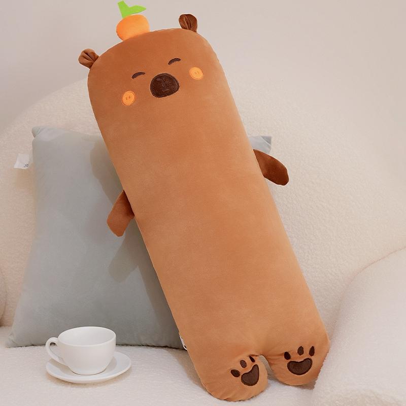 

Cuddly Capybara Plush Toys Stuffed Capybara Dolls Long Sleep Squishy Pillow Sofa Cushion Christmas Birthday Gift for Girl 70cm
