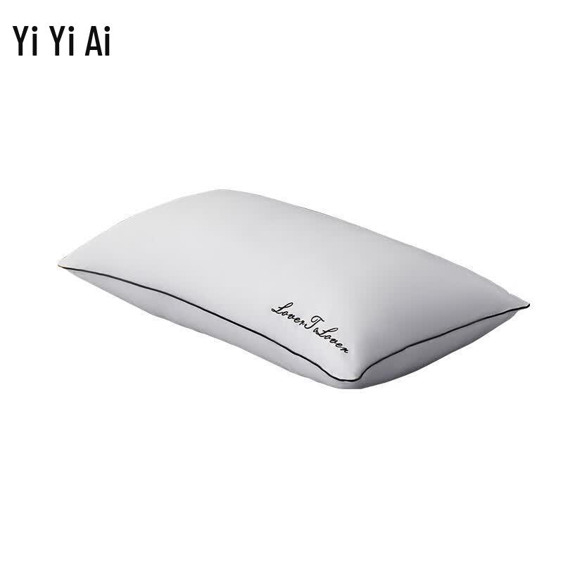 Yiyiai Classic Embroidered Cotton Anti-Mite Down Alternative Pillow