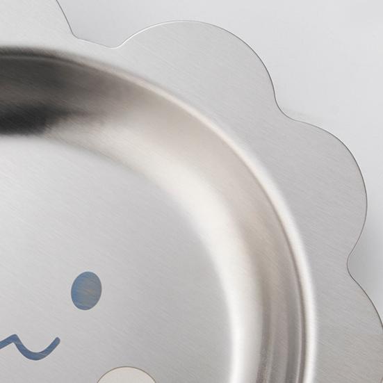 Children Meal Tray Cartoon Stainless Steel Dinner Plate Animal Shape Rust-Proof Shatter-Proof Dinnerware