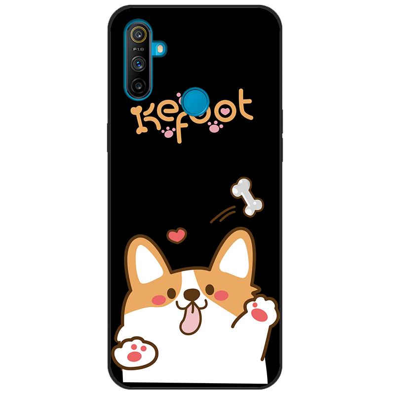 For Realme C3 Case Cover Soft Silicone TPU Patterned Back Cover For OPPO Realme C3 RMX2020 C 3 RealmeC3 Cartoon Phone Case Funda