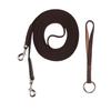 Horse Lunge Line with Rotating Snap Buckle Cowhide Webbing Comfortable Grip Long Horse Training Rope for Daily Training