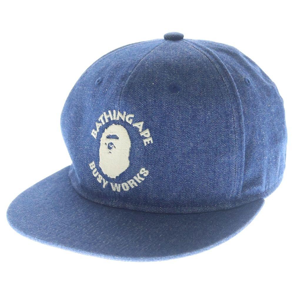 Used A BATHING APE Busy Work Denim Cap Indigo