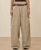 TAKEASY Damaged Painted Carpenter Pants (Khaki Beige)