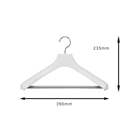 Shinko Hanger Formal Hangers, 39cm Wide x 6.3cm Thick, Roomy, Prevents Sagging, Non-Slip Stop Bar, Rotating Hooks, Stylish, Fits Suits, Shirts, Jacket