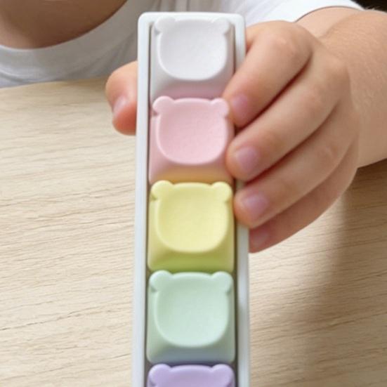 Stress Relief Button Toy Keyboard Fidget Toy with Crisp Clicking Sound Lightweight Portable Anxiety Relief Keychain Focus Aid Toy