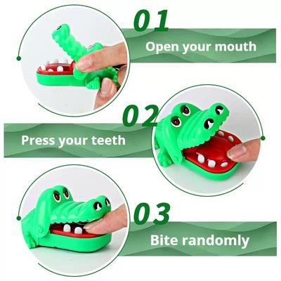 Fingers Reaction Training Novelty Children's Lucky Game Trick Decompression Toy Crocodile Teeth Toys Children's Crocodile Bites