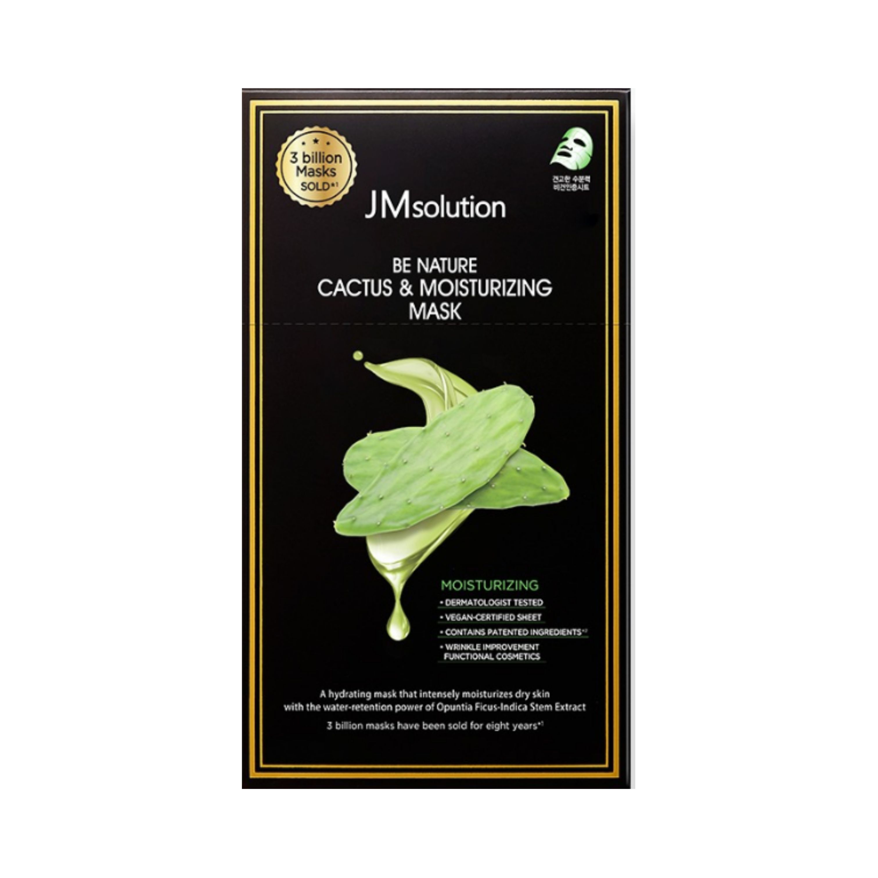 JMsolution Be Nature Cactus & Moisturizing Mask 24ml x 10ea