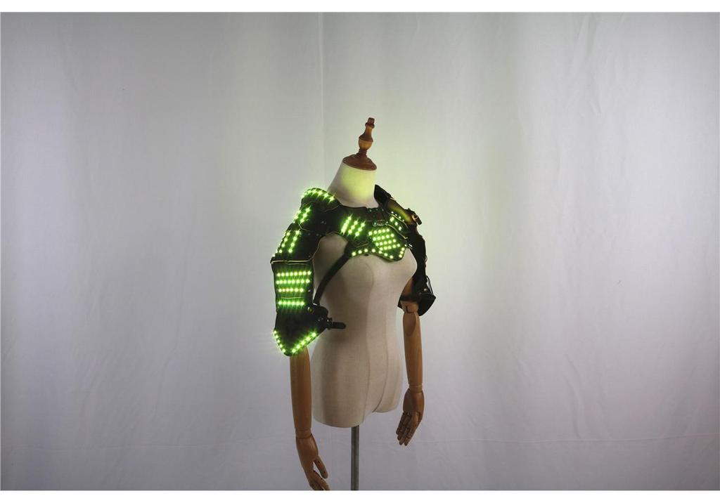 LED Cyberpunk Shawl Vest for Halloween and Cosplay Events