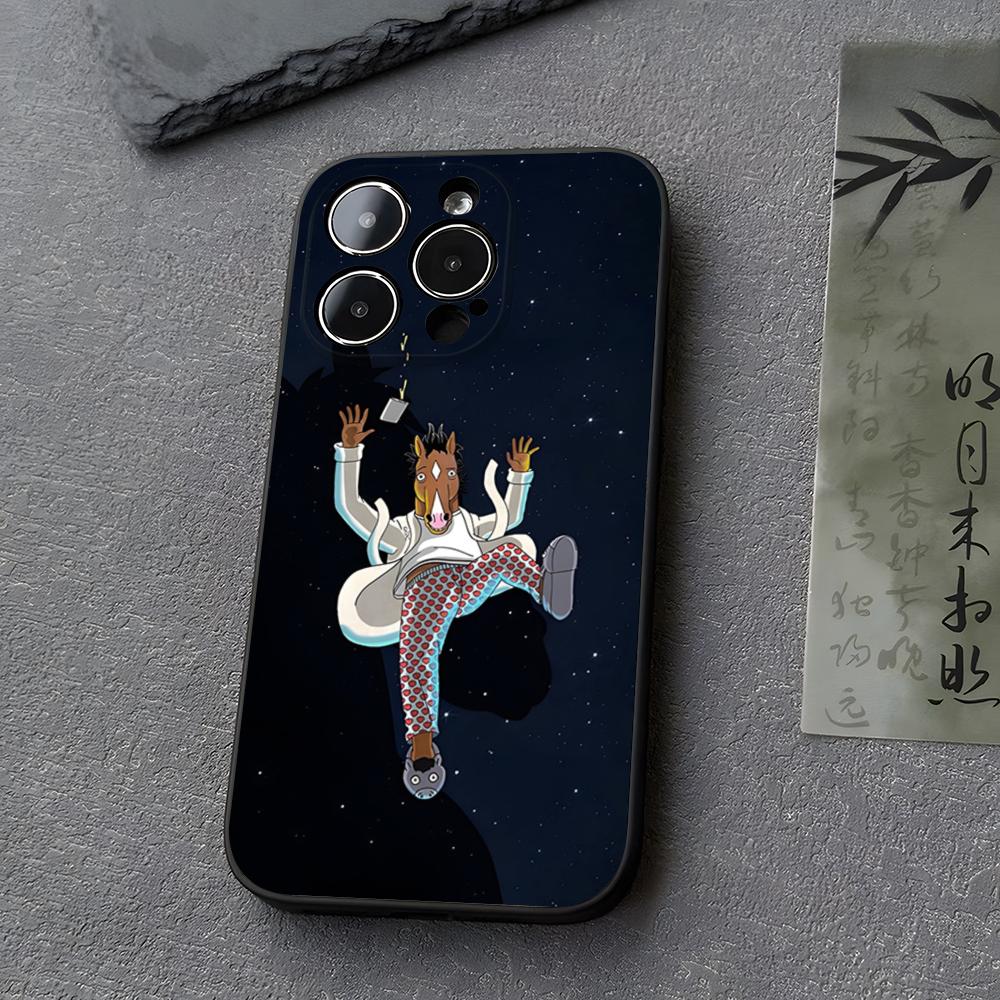 B-BoJack Horseman Phone Case Funda For Iphone 13 17 16 11 15ProMax 14 12 Pro Xs Max Mini Xr X 7 8 6 6s Plus Covers