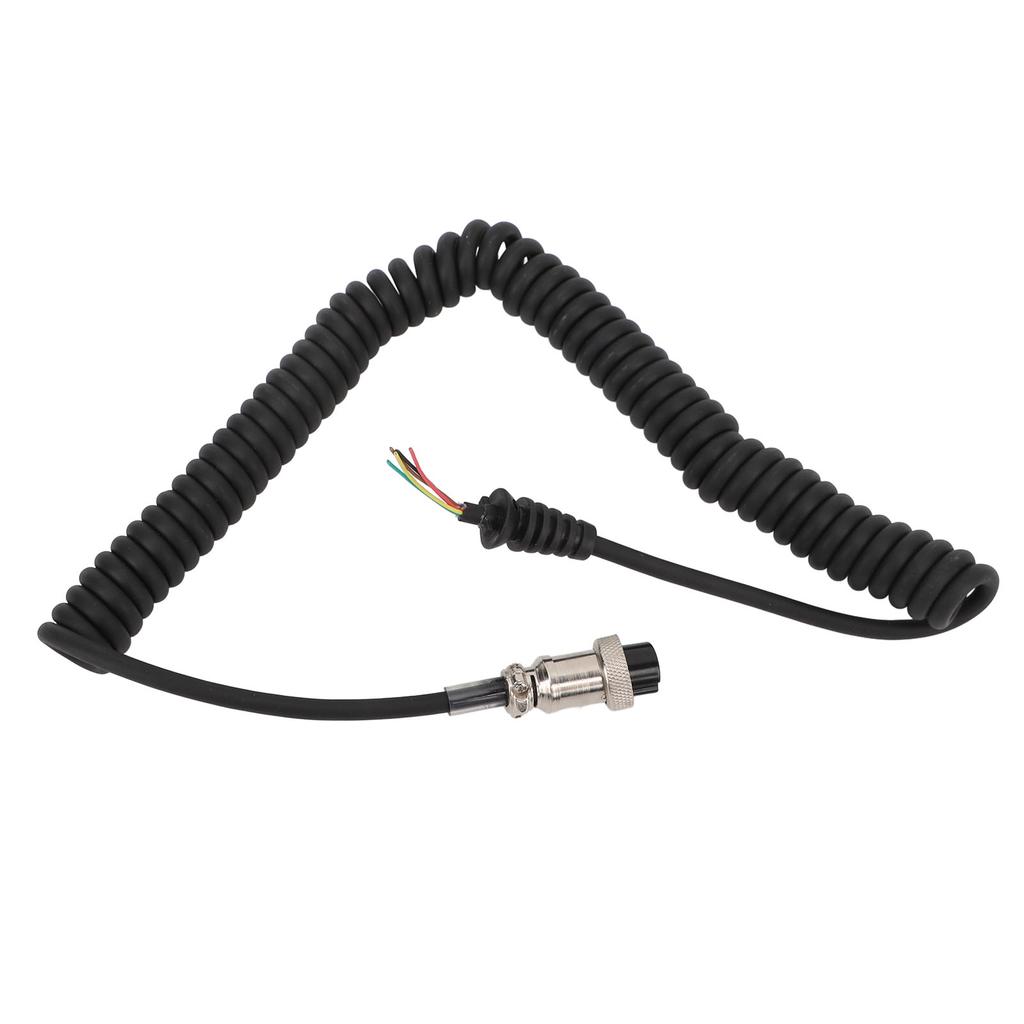 8Pin Speaker Mic Cable Radio Hand Microphone Coiled Cord Replacement Accessories for ICOM Radio